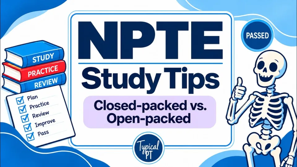 NPTE Study Tips | Open vs Closed Packed Positions